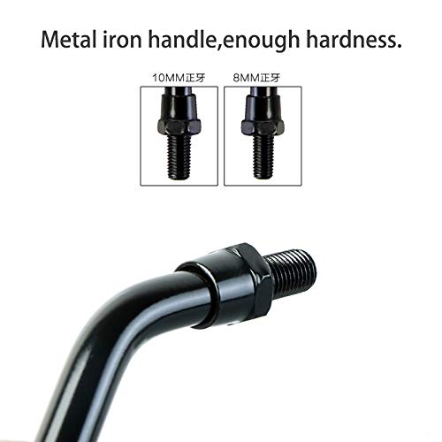 Rétroviseur moto 10mm stable contre les vibrations et angles morts - 5