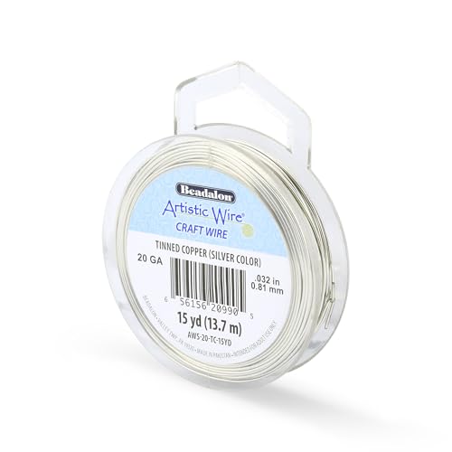 Beadalon 15-Yards Artistic 20-Gauge Tinned Wire, Copper