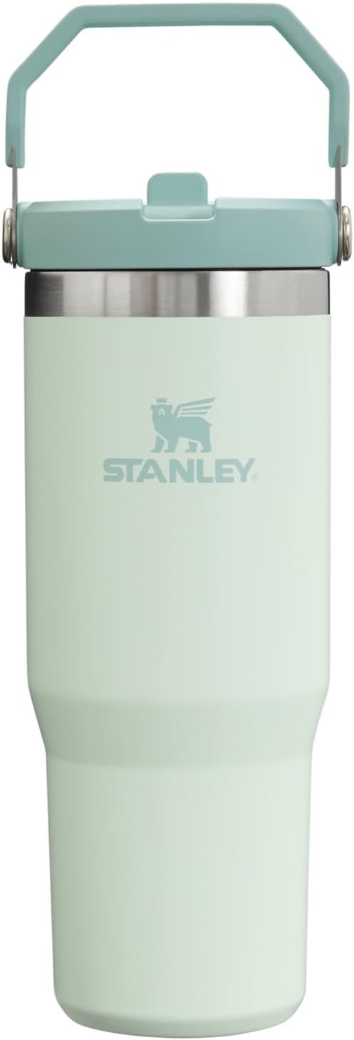 Stanley IceFlow Stainless Steel Tumbler with Straw - Vacuum Insulated Water Bottle for Home, Reusable Cup with Straw Leakproof Flip - Cold for 12 Hours or Iced for 2 Days, 30 Oz, Mist
