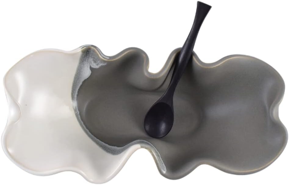 Hilborn Pottery Contemporary Twist Collection: Oblong Wave Bowl, 11"