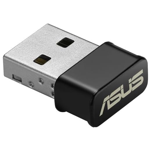 ASUS USB-AC53 AC1200 Nano USB Dual-Band Wireless Adapter, MU-Mimo, Compatible for Windows XP/Vista/7/8/1/10, Black