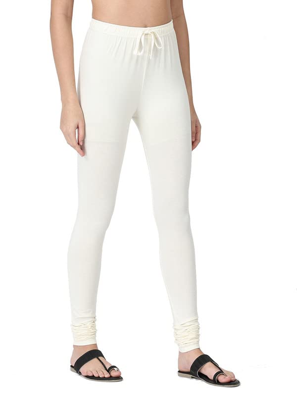 Image of Robinbosky Cotton Churidhar Leggings for Women - Stylish, Stretchable & Flattering Fit for All-Day Comfort