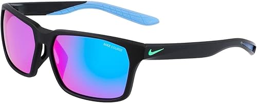 Nike Maverick RGE - Gafas de sol hexagonales, color negro mate, 59/15/145, Mate negro