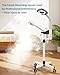 Kingsteam Professional 2-in-1 Facial Steamer with 5X Magnifying Lamp, Salon Grade Hot Mist Esthetician Device, Adjustable Timer, 2 Steam Levels, 3-Level LED Light, White