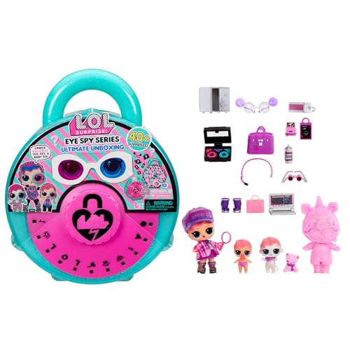 L.O.L. Surprise! Eye Spy Series Ultimate Unboxing - Includes 3 Exclusive Dolls, Giant Padlock Packaging, 40+ Surprises to Reveal