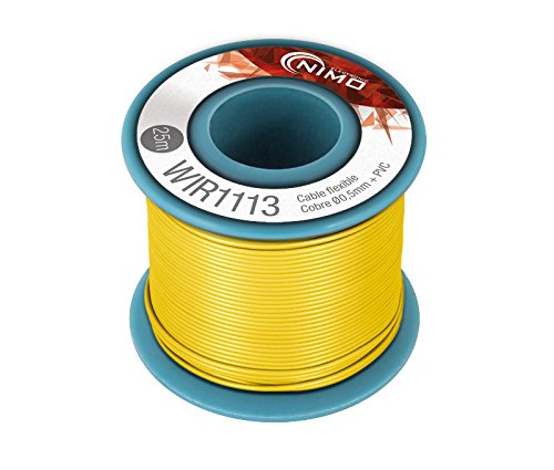 Nimo Bobina Cable Flexible Amarillo Cobre 0,05mm 25m