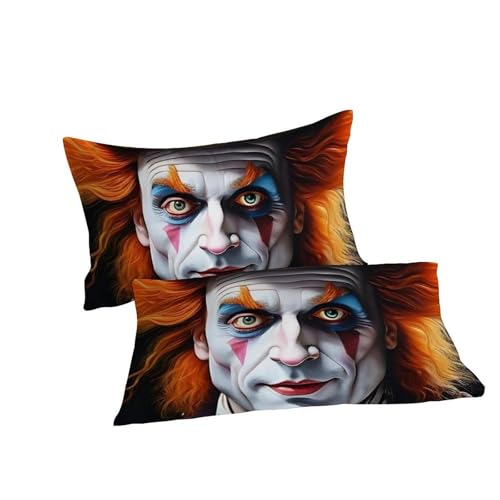 Housse de couette clown de cirque imprimé 3D microfibre 260x220