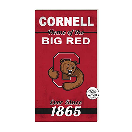KH Sports Fan Cornell Big Red 11"x20" Home of The Indoor Outdoor Sign, One Size, Multi