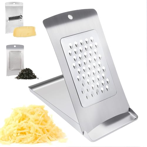 Aolzg 3-in-1 Handheld Cheese Grater Set for kitchen - Adjustable Slicer