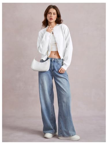 Image of SOLY HUX Women's Button Down Cropped Lightweight Cardigan Sweater | Cute Fall Fashion, 2026