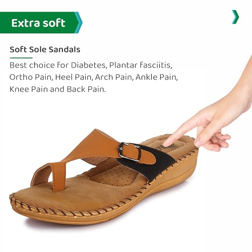 Image of ORTHO JOY Extra-Soft Women's Doctor Ortho Slippers /Flip-Flops For Women