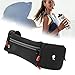 PerGar Running Waist Pack, Fanny Pack with Water Bottle Holder, Hydration Belt for Running Women, Running Belt for Men, Waterproof Running Belt for Hiking Climbing Outdoor Sports Fitness(Black)