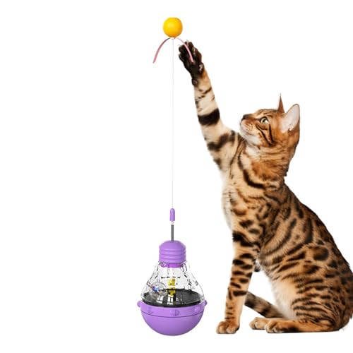 Brinquedo dispensador de guloseimas, Bola de deleite interativa para distribuição de alimentos com i