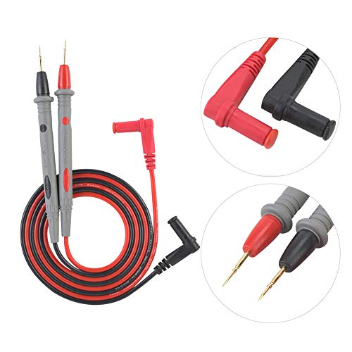 Image of Multimeter Needle Tip Probe Pen, Flexible Accurate Test Leads for Multimeter Repair Diagnostics PVC Silicone Copper 20A 109cm 2Pcs