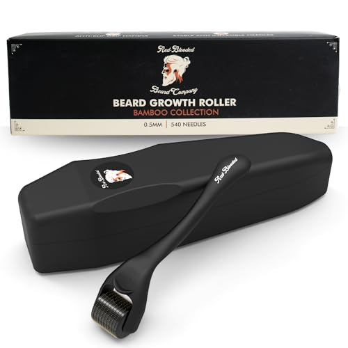 Red-Blooded Beard Roller | 540x 0,5mm Titanium