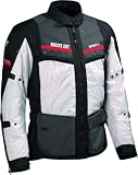 Difi Sierra Nevada 3 Aerotex impermeabile Giacca tessile moto, nero/grigio, M