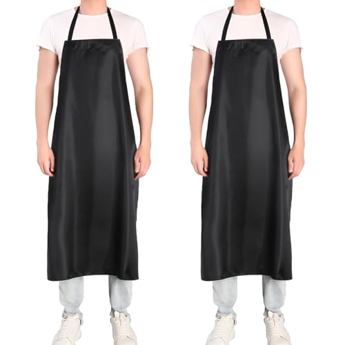 Neu Safety PVC APRON # AM-011 2 Pack Extra Long Bib Apron Set cover