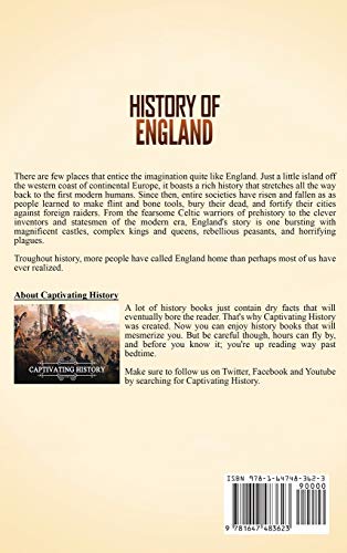 History of England: A Captivating Guide to English History, Starting from Antiquity through the Rule