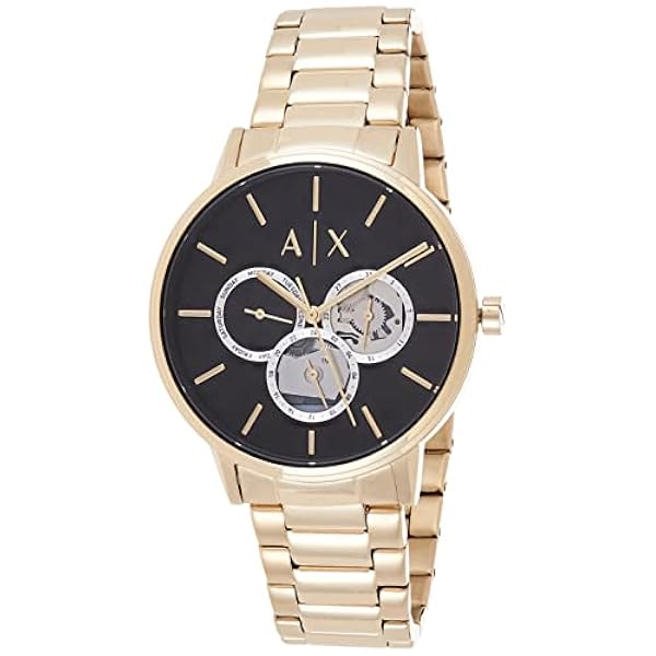 Armani Exchange Reloj Hombre, Movimiento de Cuarzo, 42 mm, Caja de Acero