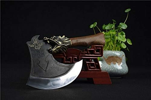 New 1150g Chef Chop Bone Knife Dragon Head Axe Hatchet Hand-adz T10 Steel #1259