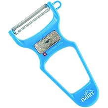 The Kosher Cook Y Vegetable Peeler - Heavy Duty, Ultra Sharp Stainless Steel Blade - Swiss Peeler - Easy Grip Plastic Handle - Color Coded Kitchen Tools - Blue