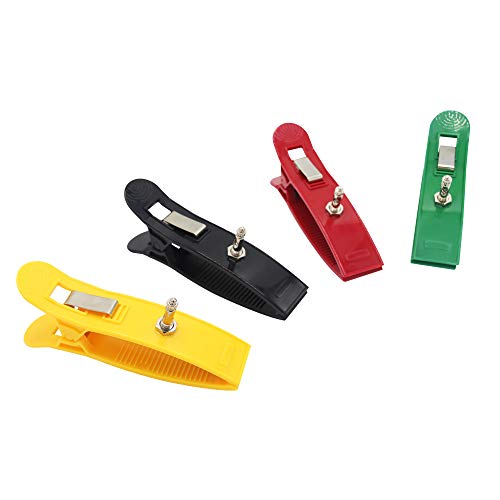 Universal EKG/EKG Elektroden Multi Color Limb Clamp Nickel Sowohl 4,0 und 3,0 mm Erwachsenengröße Set von 4 Stück Cover
