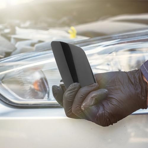 Tapas de lavafaros delanteros Baluue de plástico negro para mantenimiento de coche 5