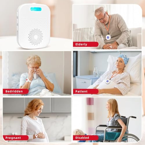 Image of CallToU Caregiver Pager Wireless Call Button for Elderly /Senior,2026 New Version Pager with Vibration & Rechargeable,Nurse Alert System for Home Care Seniors