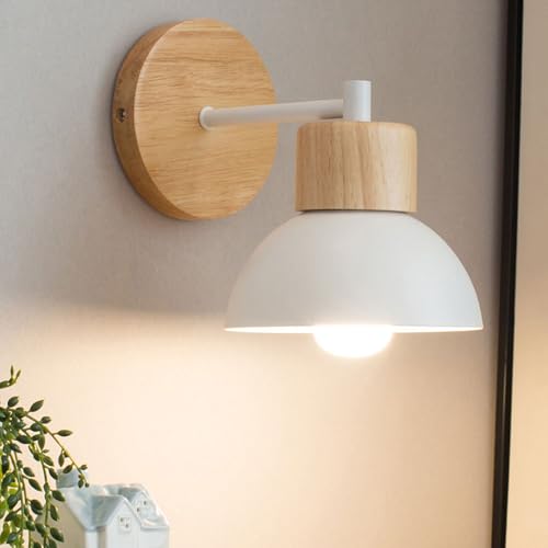 Aplique de pared moderno de mediados de siglo con luz focalizada para lectura en dormitorio 4