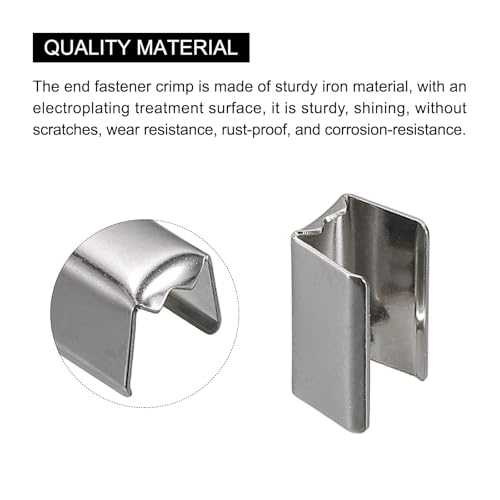 Extrémités de ruban 8x4mm MACHSWON pour finir proprement vos colliers sans colle - 3