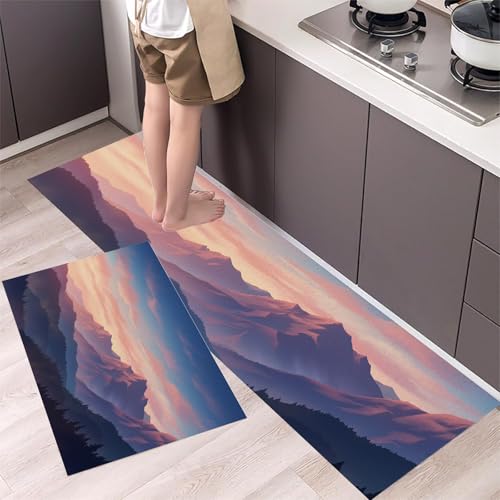 Alfombras de cocina de paisaje montañoso para transformar tu hogar 4