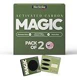 Odor Magic - Activated Charcoal Fridge Deodorizer - Better than Baking Soda - Peel & Stick Kitchen Deodorizer & Air Freshener for Trash Cans, Fridge, Compost, Drawers - Made in USA (1 Pack)