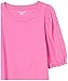 Amazon Essentials Women's Regular-Fit Puff Short-Sleeve Crewneck T-Shirt, Bright Pink, X-Small