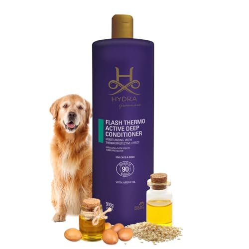 Image of Hydra Groomers Conditioner for Dogs and Cats | Easy Rinse Pet Conditioner with Grape Seed Oil & Oatmeal Extract | Enhances Shine, Softness & Coat Manageability (Flash Active Deep Conditioner)