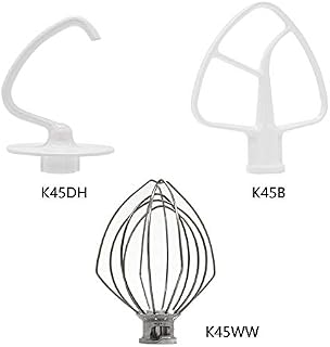 K45DH&K45WW&K45B by AMI PARTS K45DH Dough Hook&K45WW Wire Whip&K45B Coated Flat Blade Paddle
