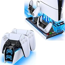 PS5 Controller Charger Station & PS5/Slim/Pro Cooling Station
