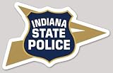 Indiana State Police Sticker – in Trooper Banner Shield Vinyl Decal 4 Inch Wide