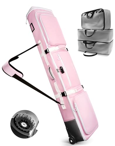 AUROTIER 10mm Padded Snowboard Bag with Wheels & Lock