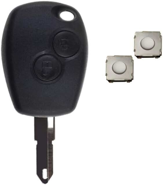 Custodia Telecomando Chiave Auto 2 Bottoni Ricambio Per Renault Duster, Logan, Clio, Sandero | Solo Guscio