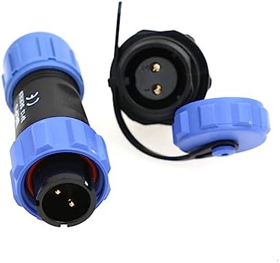 Weipu SP13 2 Pin Circular Aviation Cable Plug Connector Waterproof IP68 Chassis Panel Mount Connector for Industrial Device Power Signal