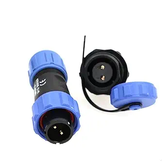 Weipu SP13 2 Pin Circular Aviation Cable Plug Connector Waterproof IP68 Chassis Panel Mount Connector for Industrial Device Power Signal