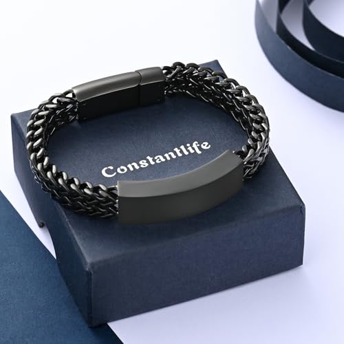 Pulsera funeraria para cenizas en acero inoxidable miniatura 3