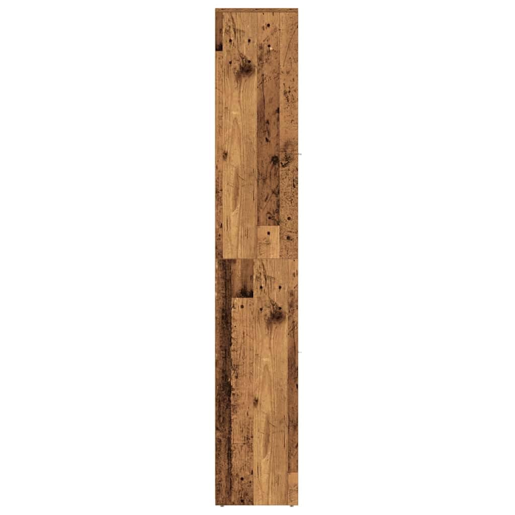 Mobile Colonna da Bagno 30x30x183,5 cm in Legno Tecnico | Armadietto alto salvaspazio per bagno e lavanderia con scomparti interni e dispositivo antiribaltamento.