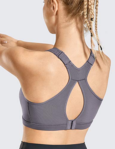 Image of SYROKAN Full Coverage Plus Size Sports Bras for Women | Racerback, Wireless, Removable Paddeds, Cooling Keyhole Back, High Support, Running Bra, Workout