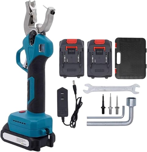 Pince d'étiquette d'oreille électrique avec compteur et 2 piles bleues