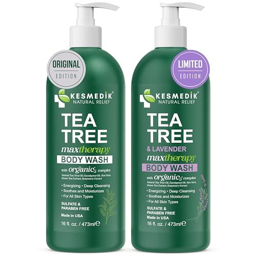 KESMEDIK Tea Tree Oil Body Wash Original & Lavender Limited Edition MaxTherapy
