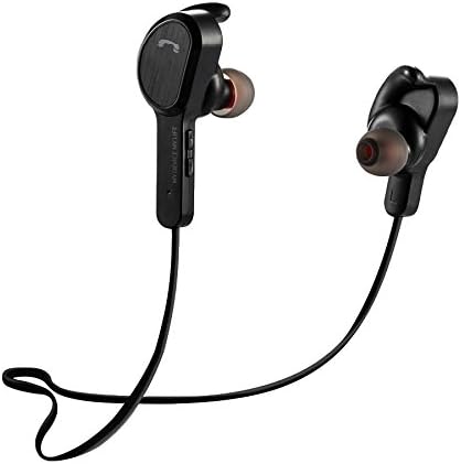 Wireless Bluetooth Earbuds Magnetic Sport in-Ear V4.1 Headphones Best Audio Sound Quality Earphones Noise Cancelation Sweatproof Headset Distinctive Fit w/Mic Talk for iPhone Samsung Android (Black)