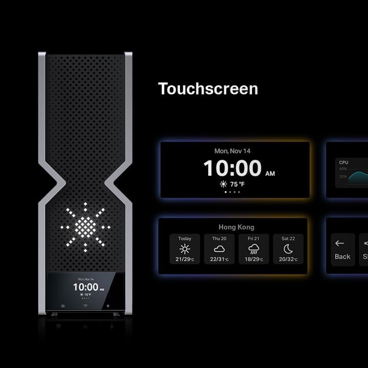 Miniatura 8 de TP-Link Archer BE24000 - Router WiFi 7 de cuatro bandas (Archer BE900) con puertos Ethernet dual de 10 Gbps Multi-Gig y pantalla táctil LED, 12