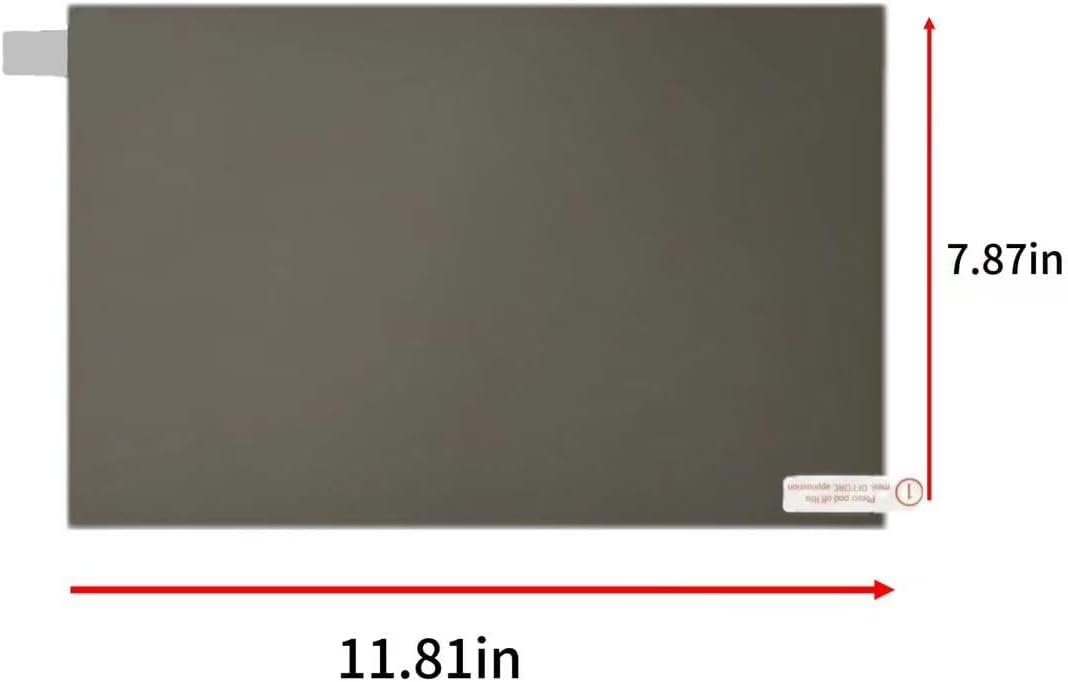 2 Pcs LCD Polarizing Film Sheets, 11.81x7.87in Linear Polarizer Filter with Cleaning Kit, Black Glass Anti Glare Film for Screen Repair