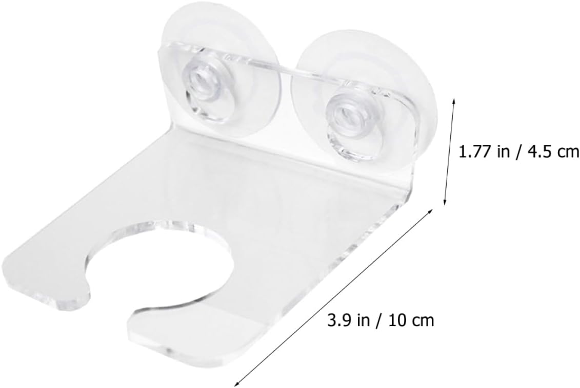 Bathtub Wine Glass Rack Suction Cup Acrylic Shower Holder Sturdy Glass Cup Storage for Bathroom